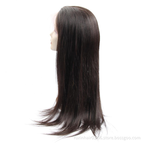 Queena Stock 10-24inch 100% Virgin Unprocessed Brazilian Hair Natural Color Body Wave Front Full Lace Wigs with Baby Hair